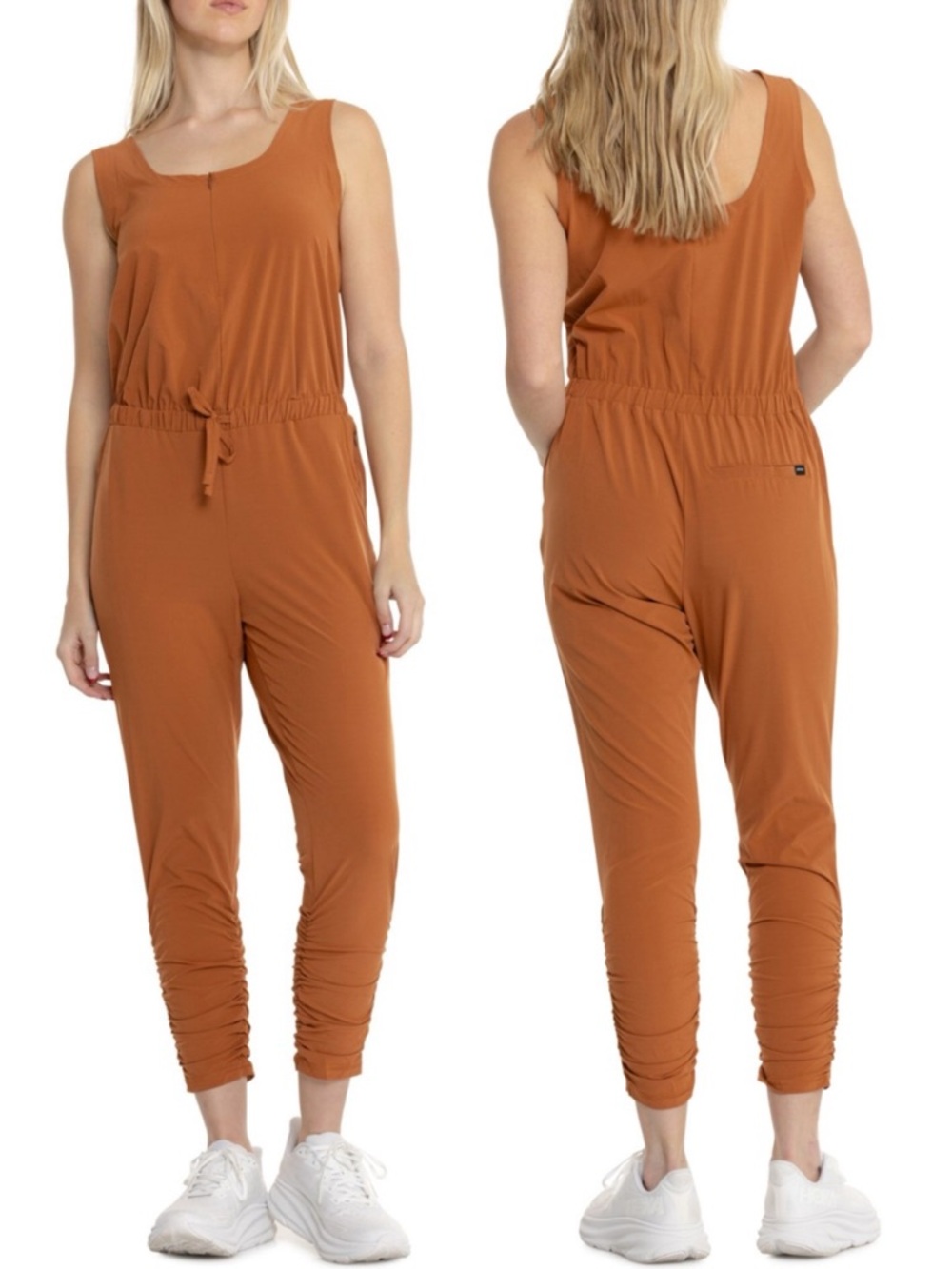 prAna Railay Jumpsuit UPF 50+ Zip Neck, Sleeveless size Medium